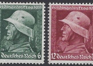 1934 Germany  SG.566-7 War Heroes Day. set 2 values U/M (MNH)