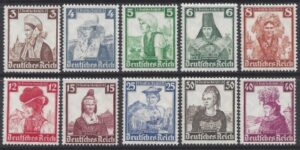 1935 Germany  SG.585-94 Welfare Fund. set 10 values U/M (MNH)