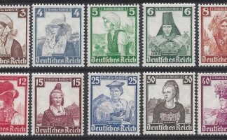 1935 Germany  SG.585-94 Welfare Fund. set 10 values U/M (MNH)