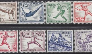 1936 Germany. SG.606-13 Summer Olympic Games Berlin. set 8 values U/M (MNH)