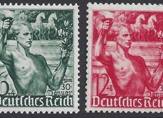 1938 Germany  SG.648-9 Hitler Culture Fund. set 2 values U/M (MNH)