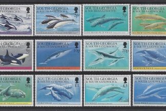 1994 South Georgia SG.231-42 Whales & Dolphins set 12 values U/M (MNH)