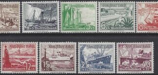 1937 Germany SG.639-47  Winter Relief Fund set 9 values U/M (MNH)