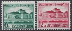 1938 Germany  SG.661-2 Opening of Gautheater & Hitlers Culture Fund.  set 2 values U/M (MNH)