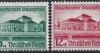 1938 Germany  SG.661-2 Opening of Gautheater & Hitlers Culture Fund.  set 2 values U/M (MNH)