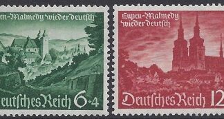 1940  Germany. SG.736-7 Re incorporation of Eupen & Malmedy & Hitlers Culture Fund set 2 values U/M (MNH)
