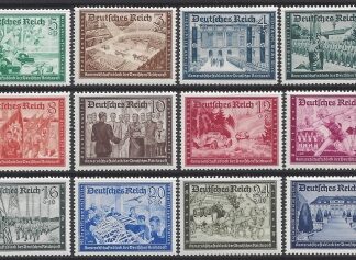 1939 Germany. SG.690-71 Postal Employees & Hitlers Culture Fund. set 12 values U/M (MNH)