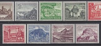 1939 Germany.  SG.718-26 Winter relief Fund set 9 values U/M (MNH)