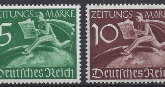 1939 Germany.  SG.N727-8  Newspaper. set 2 values U/M (MNH)