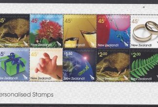 2005 New Zealand SG.2801-10 Personalised stamps sheetlet 10 values U/M (MNH)