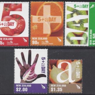 2006 New Zealand SG.2892-6 Childrens Health '5 A Day' set 5 values U/M (MNH)
