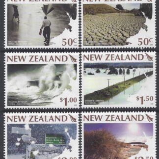 2008 New Zealand SG.3025-30 Weather Extremes set 6 values U/M (MNH)