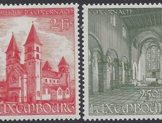 1953 Luxembourg.  SG.569-70 Echternach Abbey Restoration Fund (3rd issue) set 2 values U/M (MNH)