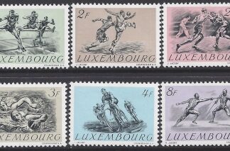 1952 Luxembourg  SG.553-8 Olympic Games Helsinki. set 6 values U/M (MNH)