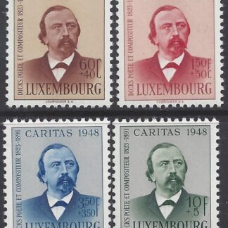 1948 Luxembourg.  SG.510-3 National Welfare Fund set 4 values U/M (MNH)