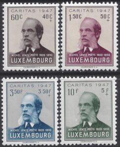 1947 Luxembourg. SG.502-5 National Welfare Fund. set 4 values U/M (MNH)
