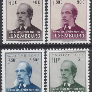 1947 Luxembourg.  SG.502-5  National Welfare Fund. set 4 values U/M (MNH)