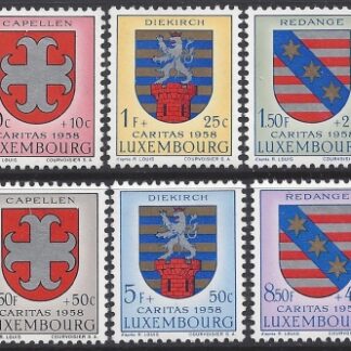 1958 Luxembourg. SG.645-50 National Welfare Fund. set 6 values U/M (MNH)