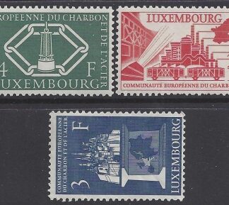 1956 Luxembourg. SG.606-8 European Coal & Steel Community. set 3 values U/M (MNH)