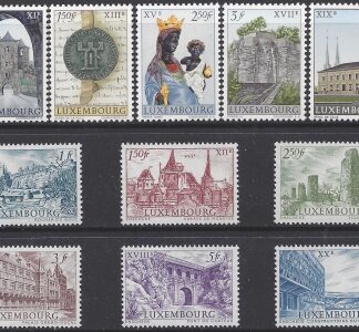 1963 Luxembourg. SG.717-27  Millenary of City of Luxembourg & International Philatelic Exhibition set 11 values U/M (MNH)