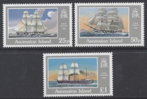 1991 Ascension Island. SG.536-8 175th Anniv. of Occupation (overprinted) set 3 values U/M (MNH)