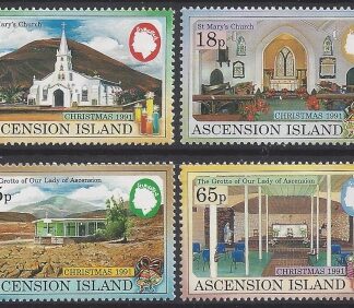 1991 Ascension Island. SG.550-3 Christmas  ( Churches) set 4 values U/M (MNH)