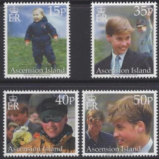 2000 Ascension Island SG.801-4  18th Birthday of Prince William. set 4 values U/M (MNH)