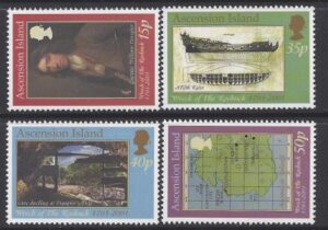 2001 Ascension Island SG.815-8 Centenary of the Wreck of The Roebuck. set 4 values U/M (MNH)