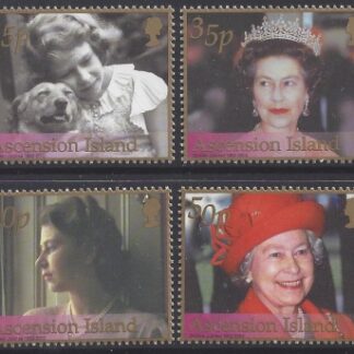 2002 Ascension Island.  SG.839-42 Golden Jubilee set 4 values U/M (MNH)