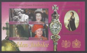 2002 Ascension Island. MS.843 Golden Jubilee. mini sheet U/M (MNH)