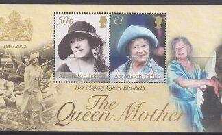 2002 Ascension Island. MS.850 Queen Elizabeth The Queen Mother Commemoration mini sheet U/M (MNH)