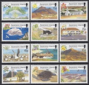 2002 Ascension Island. SG.851-62 Island Views. set 12 values U/M (MNH)