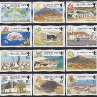 2002 Ascension Island. SG.851-62 Island Views. set 12 values U/M (MNH)