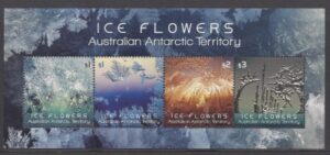 2016 Australian Antarctic. MS.268 Ice Flowers. mini sheet U/M (MNH)