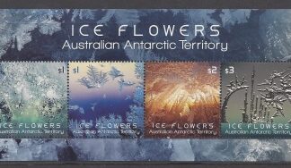 2016 Australian Antarctic.  MS.268  Ice Flowers. mini sheet U/M (MNH)