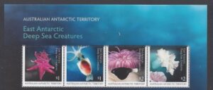 2017 Australian Antarctic. MS.275 East Antarctic Deep Sea Creatures. mini sheet U/M (MNH)
