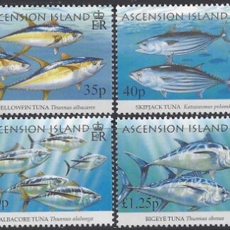 2005 Ascension Island. SG.927-30  Sport Fishing. (2nd Series) Tuna. set 4 values U/M (MNH)
