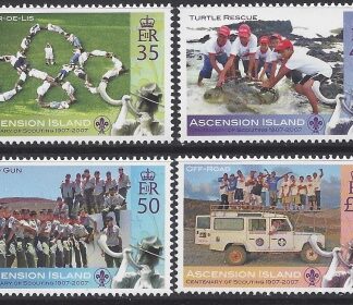 2007 Ascension Island. SG.971-4 Centenary of Scouting. set 4 values U/M (MNH)