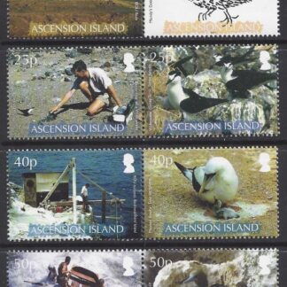2007 Ascension Island. SG.979-86 50th Anniv. of British Ornitholists Expedition. set 8 values U/M (MNH)