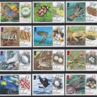 2008 Ascension Island. SG.987-98 Fauna & Their Eggs. set 12 values U/M (MNH)