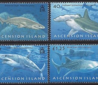 2008 Ascension Island. SG.999-1002  Sharks. set 4 values U/M (MNH)