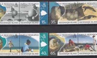 2009 Ascension Island. SG.1048-55 Turtle Resaerch & Conservation, Birth Cent. Dr Archie Carr. set 8 values U/M (MNH)