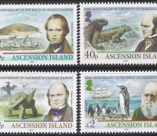 2009 Ascension Island. SG.1056-9 Birth Centenary of Charles Darwin. set 4 values U/M (MNH)