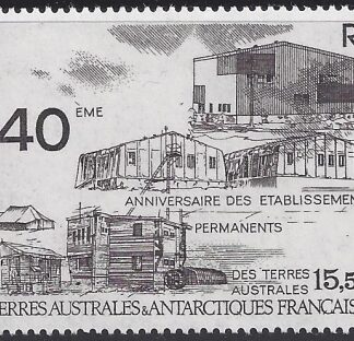 1989 French Antarctic.  SG.255 AIR. 40th Anniv.of Establishment of Antarctic Bases. U/M (MNH)