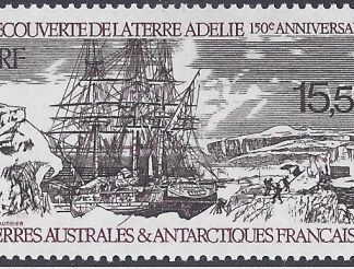1990 French Antarctic SG.267  AIR. 150th Anniv. Discovery of Adele Land by Dumont d'Urville. U/M (MNH)