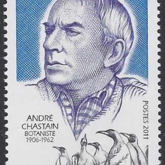 2011 French Antarctic SG.645  Andre Chastan (botanist) Commemoration U/M (MNH)