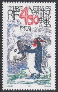 2004 French Antarctic. SG.529  Penguin holding Sea-Lion mask. U/M (MNH)