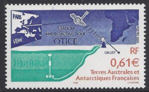 2003 French Antarctic.  SG.501  Map. Satellite & Hydrophone. U/M (MNH)