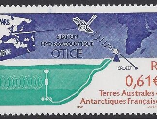 2003 French Antarctic.  SG.501  Map. Satellite & Hydrophone. U/M (MNH)