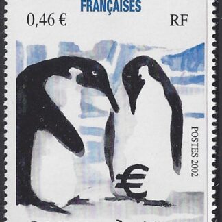 2002 French Antarctic. SG.495 Introduction of the Euro. U/M (MNH)
